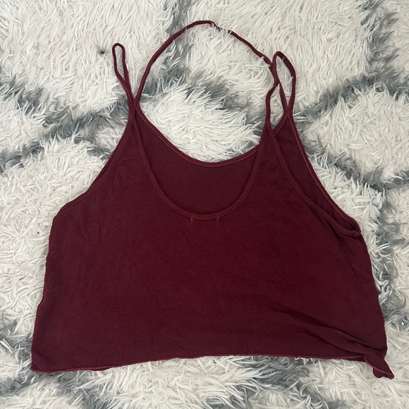 BRANDY MELVILLE - One Size Maroon Loose Tank - Picture 4 of 5